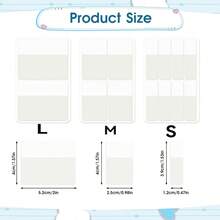 40/80/160页磨砂简约纯白索引贴纸透明标签贴纸DIY便签办公学习用品 - 白色 - 查看 2