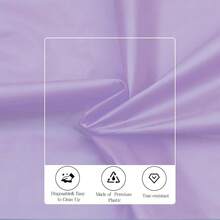 Lavender 6 Pack Plastic Table Cloth 84\, Disposable Round Tablecloth Table Cover, Plastic Tablecloths For Parties,Round,Lavender - Lavender - 查看 5