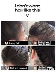 1pc 2-In-1 Hair Styling Comb: Glue-Comb Integrated Solid Hold Gel Stick (Long-Lasting Quick Styling For Hair Care) - Multicolor - View 5