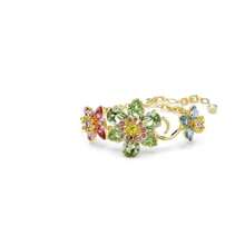 Pulsera Idyllia Tallas mixtas Flor Multicolor Baño tono oro - como en la foto - Ver 1