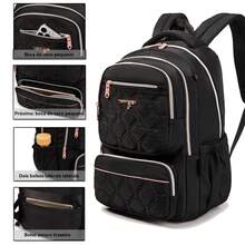Ladies' Waterproof Backpack Reinforced With Large Capacity - Pink - View 2