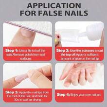 1pcs/6pcs Nail Glue Press On Nails Nails JSLU - 預設 - 查看 5