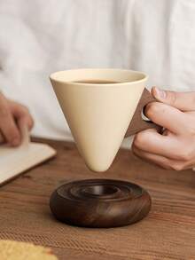 Bộ quà tặng cà phê cao cấp Limoges, Pháp | Tách và đĩa cà phê cappuccino cổ điển với họa tiết | Thiết kế phễu chống văng độc quyền | Gốm sứ thủ công dành cho người yêu thích espresso - Nhiều màu - Xem 21