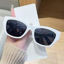 镂空藤编猫眼时尚眼镜，高端时尚男女通用眼镜，适合街拍、海滩、度假、波西米亚风格 - 彩色 - 查看 13