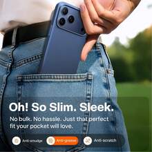 Ultra-Thin Matte Hard PC Phone Case Compatible With IPhone 17 Pro Max, 17 Pro, 17 Air, Also Compatible With IPhone 7-16 Series - Blue - View 5