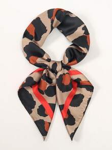 1pc Simple Printed 70cm Square Scarf, New Spring Bandana For Women, Versatile Waist Belt, Bag Decor, Headband, Fashion Neckerchief