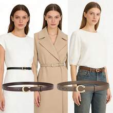 1pc Women's Minimalist Versatile Skinny Belt, Suitable For Dresses, Shirts, Suits, Pants - Multicolor - View 4