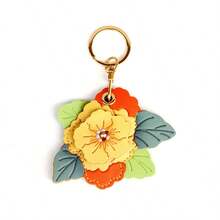 Creative High-Quality Crabapple Flower Card Holder Keychain, Practical Valentine's Day Gift, Car Pendant, Bag Charm - Nhiều màu - Xem 11
