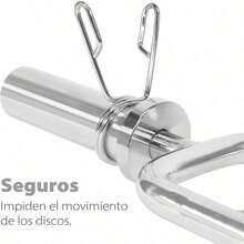 Barra Romana Olimpica Cromada De Tríceps para Levantamiento de Discos 2 Pulgadas Pesas.mancuernas para ejercicio/barra para hacer ejercicio/mancuernas/pesas para hacer ejercicio - por defecto - Ver 7