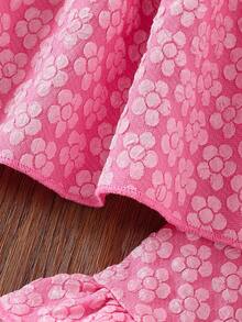 2pcs/Set Girls Casual Floral 3D Applique Soft Comfortable Woven Fabric Camisole Top And Shorts Set, Suitable For Outdoor Wear, Spring/Summer