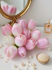 1pc Romantic Bud Tulip Candle Silicone Mold - Batch-Made/Easy Clean For Candle/Resin, Valentine's/Mother's Day/Easter Gifts - White - View 6