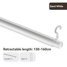 Double Layer Thickened Stainless Steel Household Drying Rack, Rust-Proof & Wind-Resistant Clothes Hanger, Wardrobe Storage Rod, Garment Hanging Device, Multi-Function Towel Bar, Bathroom & Balcony Multipurpose Clothes Storage Rack