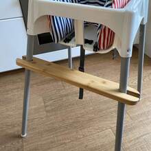 1pc Bamboo Footrest For Antilop High Chair, With Adjustable Straps