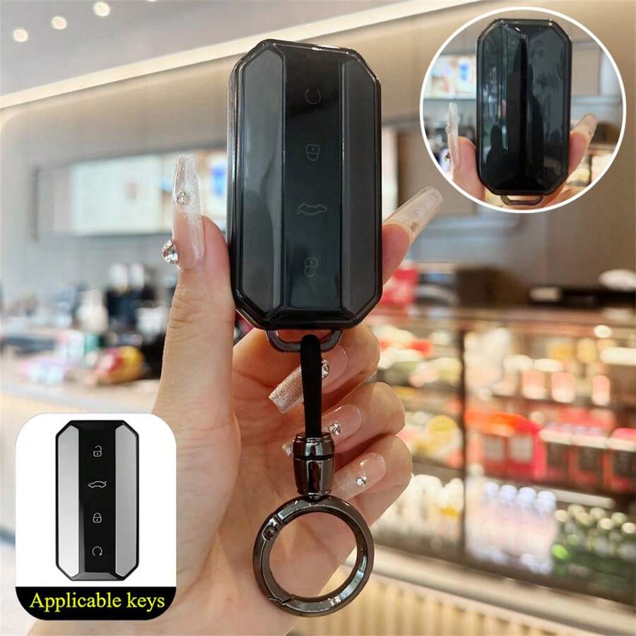 1 Vỏ bảo vệ chìa khóa điều khiển từ xa bằng TPU, phù hợp cho xe Chery Jaecoo 5 EV 2025 J5 J7, phụ kiện xe không cần chìa khóa. - A - Xem 1