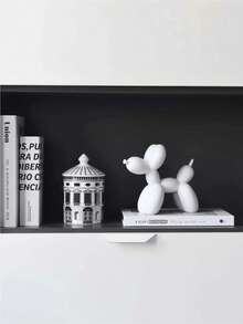 1件北欧创意气球狗摆件，卡通动物装饰，适用于客厅、卧室、酒柜、软装艺术品 - 彩色 - 查看 4