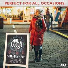 空白黑色边框黑板标牌 DIY桌面菜单板，婚礼信息标牌，适用于婚礼餐桌装饰、生日派对和家庭聚会标牌（款式随机）