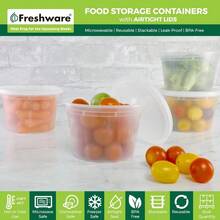 YQQ Freshware YH-S16X50 Deli contenedores de almacenamiento de alimentos 16 onzas 16 oz. Paquete de 505735 - 16oz 50 unidades - Ver 2