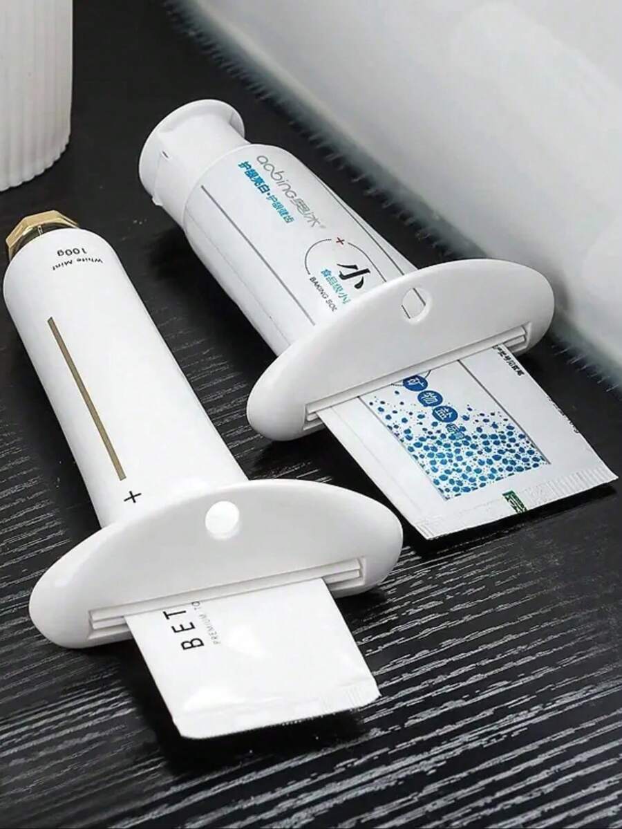 Manual Plastic Toothpaste Squeezer, Vertical Bathroom Dispenser For Toothpaste, Face Wash, Hand Cream, No Electricity Needed, Home Bathroom Decor, Autumn Decor, Back To School Decor