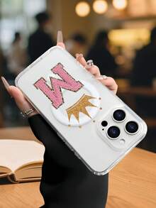 Lujo Ligero, Estilo y Belleza, Funda de Teléfono Transparente con Compatibilidad de Carga Inalámbrica Magnética, Compatible con 17, 17PROMAX, 17PRO, 16PROMAX, 16PRO y Todos los Modelos, Impresc - transparente - Ver 3