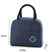 1 Stück isolierte Lunch Box Tasche, Tragegriff Beutel, Thermotasche, Schüler Lunch Tasche, Aluminiumfolie isolierte Mahlzeiten Tasche - Verschiedenfarbig - Übersicht 6