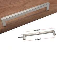 1 pieza Tirador de mueble minimalista cuadrado cepillado para puerta de gabinete, cajón, armario de vidrio - Multicolor - Ver 7