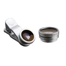 Universal Clip-On 3-In-1 Phone Camera Lens Kit – Wide Angle + 180° Fisheye + Macro Lenses For IPhone & Android – Portable Smartphone Lens Set For Travel, Selfies & Close-Up Pics - Gold - View 3