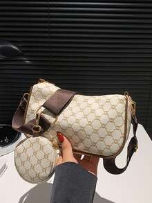 ¡Combo Perfecto y Práctico! Set de Bolso Cuadrado Mini y Monedero para Mujer | Estilo Cruzado con Diseño Geométrico y Toques Retro | Incluye Bolsillo Especial para Monedas y Accesorios | Ideal para Salidas Informales y Eventos de Día - Multicolor - Ver 15