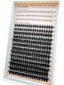 HBZGTLAD 新款16排300D/200D/160D/100D/60D蓬松假睫毛簇+下睫毛，含睫毛夹，适合日常及派对使用，DIY睫毛嫁接，假睫毛