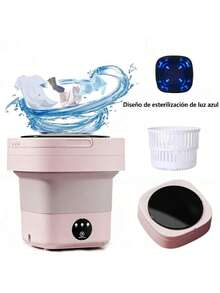 6 ventajas principales de la lavadora plegable | limpieza profunda, rueda ondulada de cuatro dimensiones antilavado de manos | gran capacidad de 8 l | esencial para viajes de negocios - Tipo de Enchufe A USA (110-127V) - Ver 9