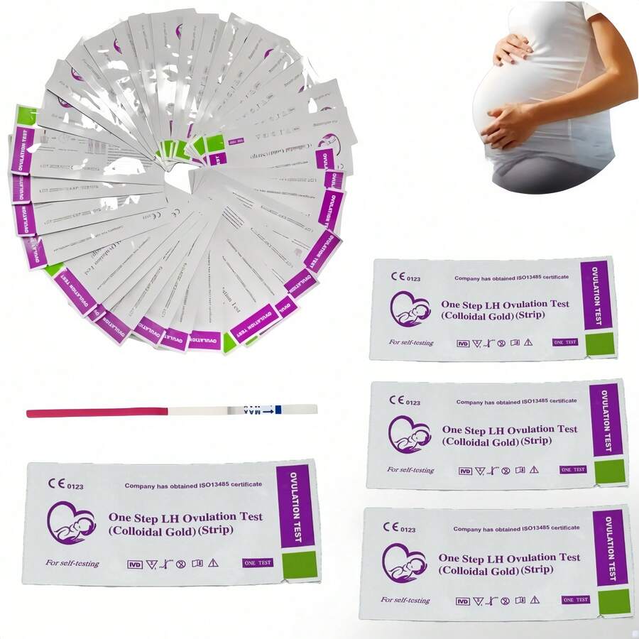 2/10/30/40/50/100 Pcs Pack Rapid LH Ovulation Test Strips