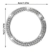Rhinestone Ignition Circle Decorative Ring, One-Touch Ignition Protection Sticker Car Logo Decor - White - View 6