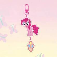 MY LITTLE PONY 1个小马宝莉亚克力钥匙扣吊坠 - 全息风格，包含暮光闪闪、柔柔和碧琪，创意金属钥匙圈，适合挂在背包、学习用品、宿舍和返校装饰上 - 彩色 - 查看 13