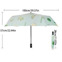 1pc Fruit Pattern Printed Foldable Umbrella With UV Protection, Lightweight For Commuting And Outdoor Use In Rain Or Shine,Spring Summer Picks,Brides Maid Gifts,Room,Bedroom Deccor,Bedroom Deccor,Beach,Travel,For Men,For Women,Vacation - Multicolor - View 10