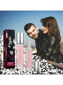 Perfume De Feromonas Para Mujeres Roll-On Personal Premium De Larga Duración Aceite De Eau De Toilette Mejora Tu Atractivo Colonia Fragancia Agradable Despertando Los Buenos Sentimientos De Tu Pareja Aromaterapia Artefacto Para Citas 10ml/0.34Fl Oz 1 Pieza,Regalo De Halloween, Regalo De Navidad - Dulce - Ver 2