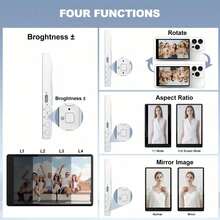 Magnetic Phone Vlog Selfie Monitor, High Definition Screen Display - Rechargeable 3.6V Dual Power (Battery/USB), Compatible With IOS And Android Phones, With Remote Control, Wireless Rear Camera Monitor, Suitable For Live Streaming, Content Creation, Selfie, Video Recording - Multicolor - View 5