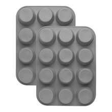 1pc 12-Cup Silicone Mold, Non-Stick Coating, Suitable For Baking Muffins, Cupcakes, Dishwasher & Microwave - Multicolor - View 17