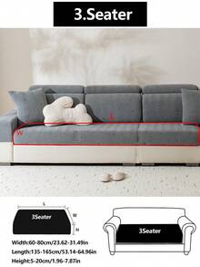 1 tấm bọc ghế sofa Sherpa dày dặn, co giãn, thoải mái, chống trượt, phủ kín toàn bộ ghế sofa, phù hợp cho mọi mùa, chất liệu vải dày dặn, có thể giặt máy, chống bụi, thân thiện với thú cưng, trang trí cho phòng ngủ, văn phòng, phòng khách, phù hợp với ghế sofa góc và ghế sofa hình chữ L. - Màu xám đen - Xem 14