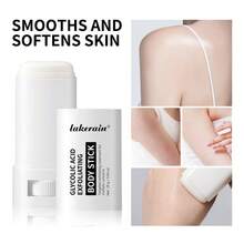 Lakerain Glycolic Acid Body Scrub, Moisturizing, Gentle Cleansing, Solid Body Butter - White - View 2