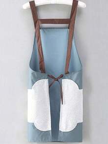 Cute & Creative Waterproof Apron With Bib, Suitable For Cooking, Household Chores, Personalized Pattern Design, No-Sleeve Adult Workwear, Kitchen, Bathroom, Home, Household Suppliers - Multicolor - View 3