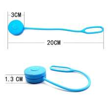 1 pieza Luz de clip de mochila de silicona, luz de LED mini para correr, caminar, trotar de noche - luz policromática - Ver 4