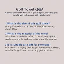 Handuk Golf Hitam Bordir dengan Klip - Hadiah Sempurna untuk Pecinta Golf, Cocok untuk Ulang Tahun, Hari Ayah, dan Acara Lainnya - MultiWarna - View 7