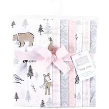 Hudson Baby - Paños Unisex de Franela de algodón para bebés(Bosque Invierno Una talla) - Multicolor - Ver 2