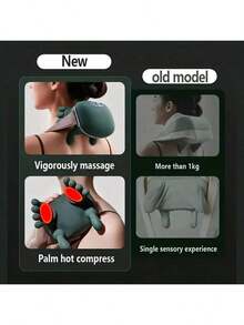 Multifunctional Realistic Hand-Shaped 5-Finger Shoulder And Neck Massager, Electric Massage Function, Wireless Portable USB Charging. Deep Tissue Massage, Suitable For Neck, Shoulders, Back, Arms And Legs. 2000mAh - Multicolor - View 6