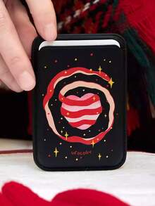 1个可爱动物造型Magsafe卡套，超薄磁性卡包，兼容苹果手机壳