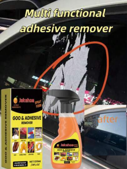 Multi-Purpose Adhesive Remover - Removes Adhesive, Stickers, Double-Sided Tape, Leaves No Residue. Suitable For Doors, Glass, Tiles, Floors, Home & Construction Cleaning.