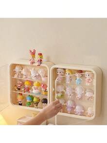 1pc Handmade Doll Display Rack, Transparent Wall-Mounted Doll Display Box Frame, Suitable For Christmas, Thanksgiving, Valentine's Day And Other Holidays, Can Be Used As Gifts Or Office Storage, Doll Not Included. - Multicolor - View 11