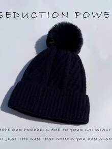 1pc Unisex Autumn/Winter Elastic Knit Beanie Hat, Fashionable Street Hip-Hop Style Braided Knit Cap, Seamless Skullcap, Y2K Beanies - Light Board - View 6