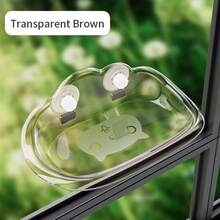 1pc Cat Hammock Cat Perch, Transparent Cat Bed For Cat Rest, Extra Large & Thick Double Suction Cup Cat Hanging Basket - Multicolor - View 11