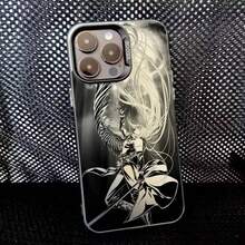 Funda de teléfono Final F-Fantasy Sephiroth para 17,16,15,14,13,12,11,Pro,Max,Plus, anti-caída, negra mate dura - Z8 - Ver 4