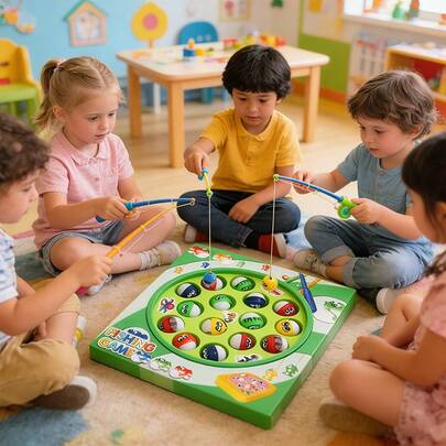 Brinquedo Pega Peixe Pesca Maluca 15 Peixes Banho Piscina Infantil